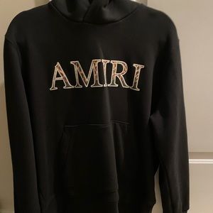 Amiri Leopard Applique Hoodie Size medium
